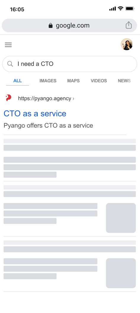 Timeline showing when startups and scale-ups need a fractional CTO