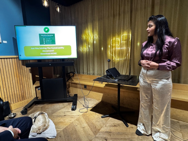 Harsha presenting Lynera.ai