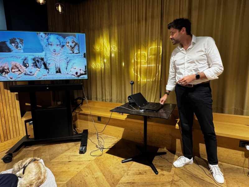 Nana's Home presentation with cute pet photos