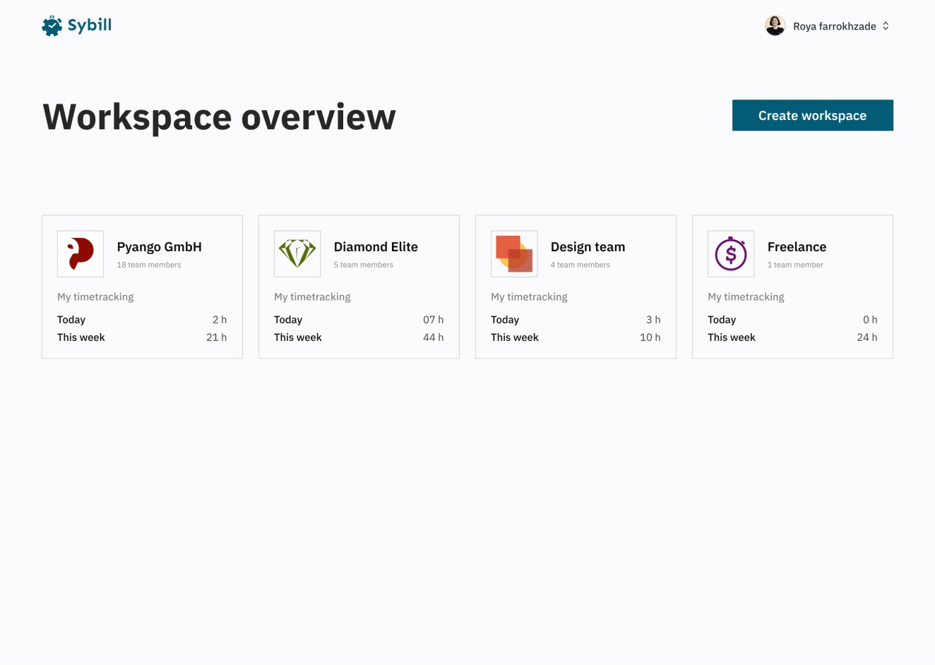 Sybill Dashboard