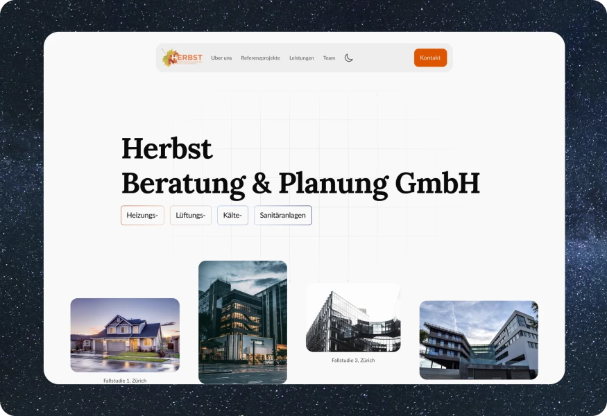 Wie Herbst Planung mit einer vertrauensstarken Website mehr lokale Leads gewann