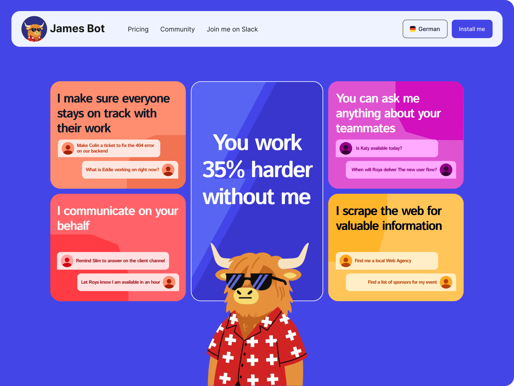 Before: generic SaaS design